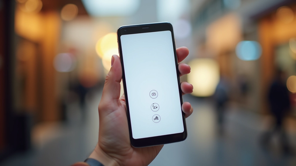 スマートフォンの画面下部に固定されたボトムナビゲーションバーが表示されている実装例